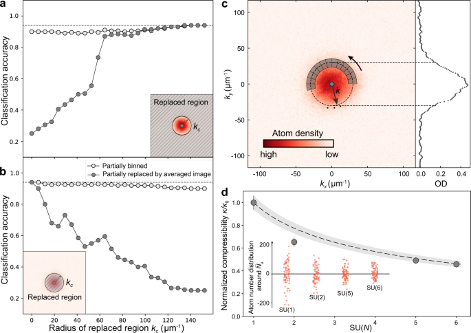 Fig. 4: Verification of ML-aided detection : density fluctuations and thermodynamic compressibility.