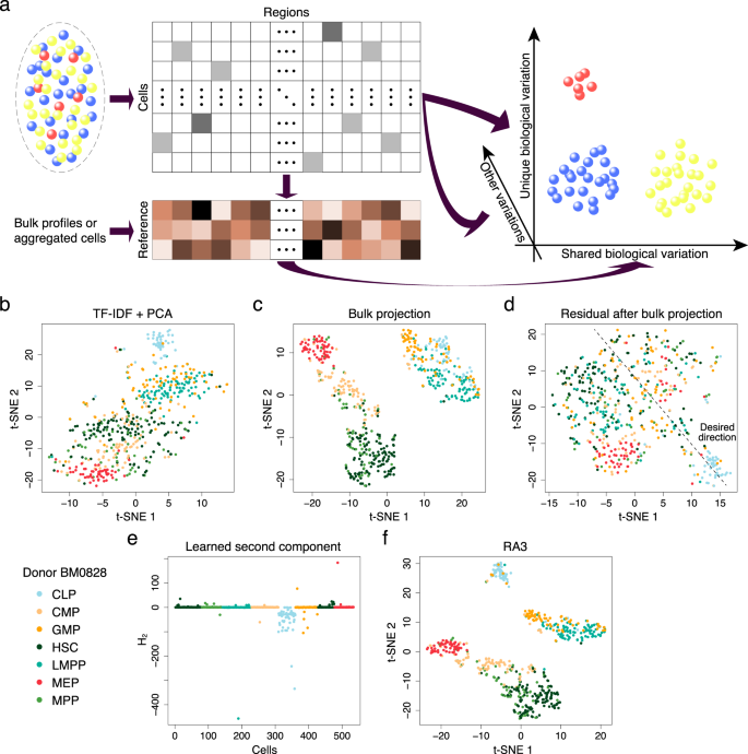 Fig. 1: The reference-guided approach for the analysis of scCAS data.