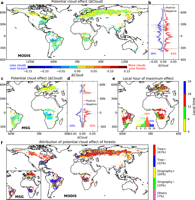 The effects of climate and forest cover variability on the