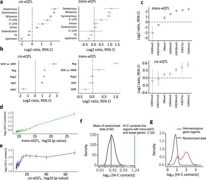 Fig. 3: Functional annotation of eQTL.