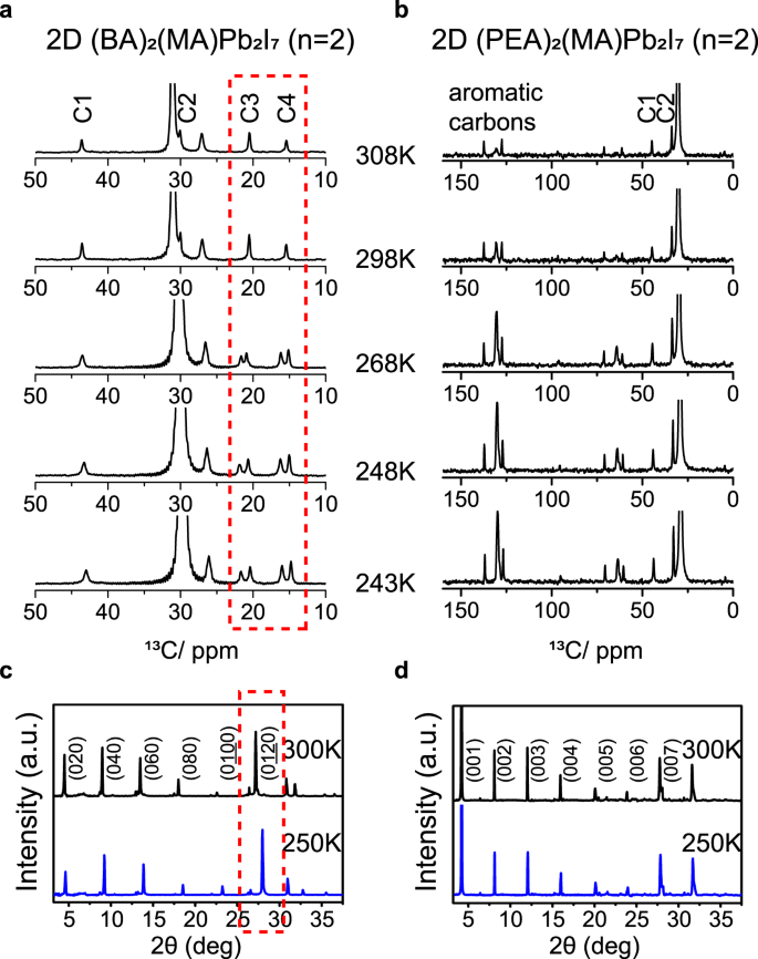 Direct Investigation Of The Reorientational Dynamics Of A Site Cations In 2d Organic Inorganic Hybrid Perovskite By Solid State Nmr Nature Communications