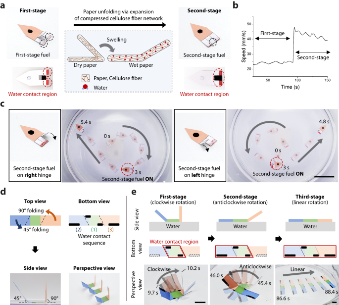Fig. 6: Multistep motion programming on a time-dependent transformable substrate.