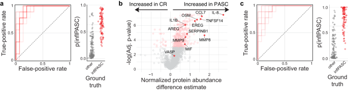 Fig. 6: Identifying inflPASC in small feature sets.
