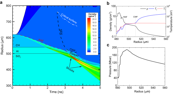 Fig. 4: The one-dimensional simulation results under the experimental parameters.