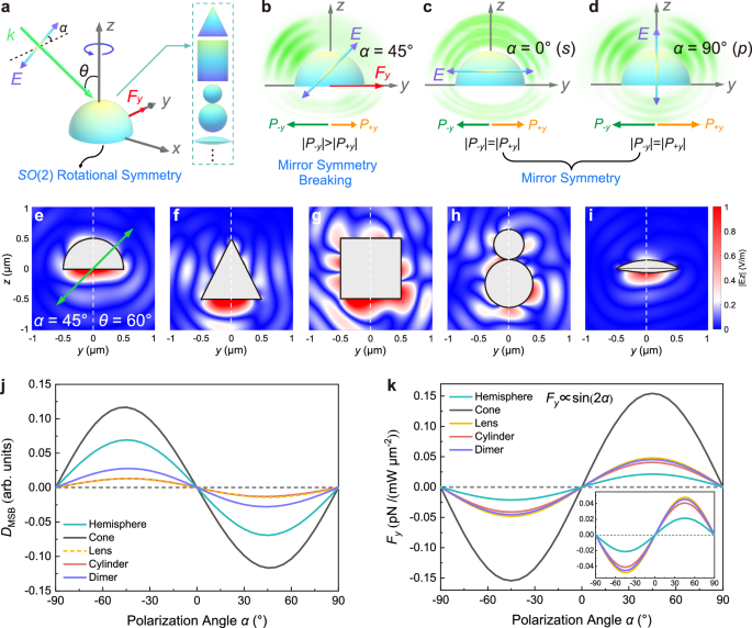 Dynamics of polarization-tuned mirror symmetry breaking in a ...