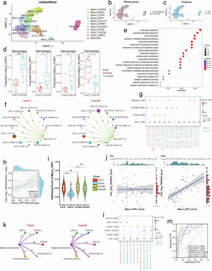 Fig. 6: SPP1 as a significant marker for therapeutic resistance to immunotherapy.