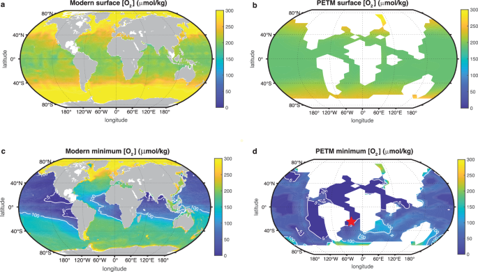 Fig. 5: Linking oceanic oxygen loss during the Paleocene-Eocene Thermal Maximum to the modern ocean.