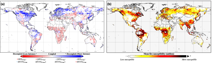 Fig. 4: Emergent modulation of fire properties by fragmentation.