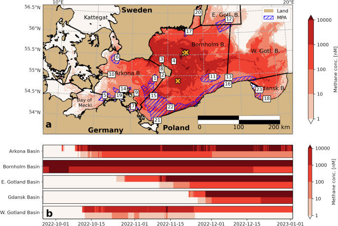 Fig. 3: Methane concentration exposures.