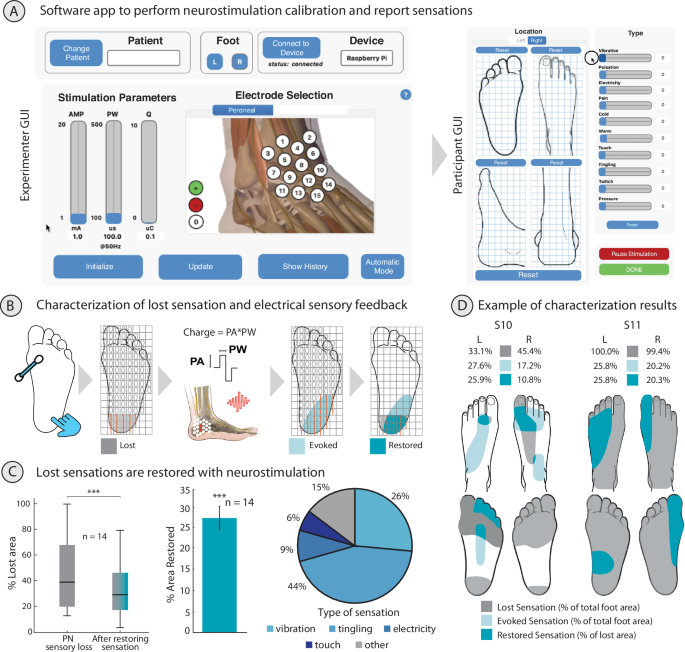 Fig. 2: System calibration: steps for sensory restoration of lost sensations in PN participants.