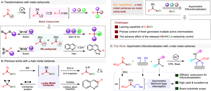 Fig. 1: Transformations with metal carbynoids.