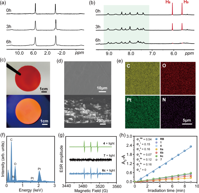 Fig. 4: Characterization of supramolecular networks 6a–6c.