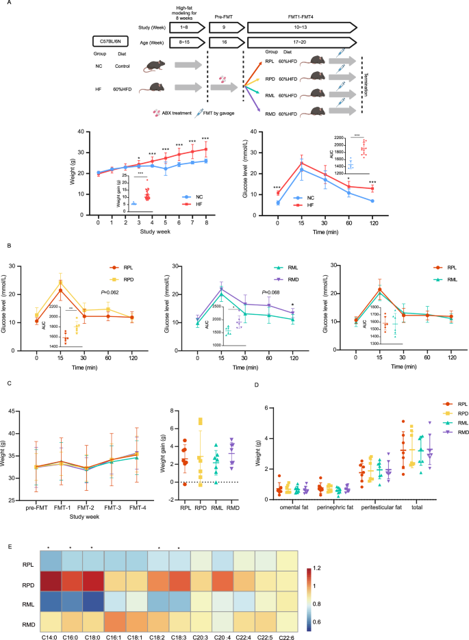 Fig. 6: Fecal microbiota transplantation experiment.