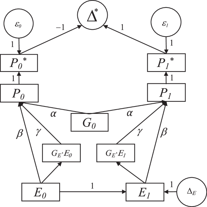 Fig. 2: Structural causal model of age-dependent genetic effects.