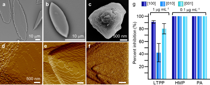Fig. 5: Modifier effect on crystal growth.