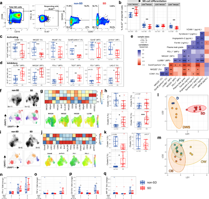 Fig. 6: Impaired NK-cell responses in SD.