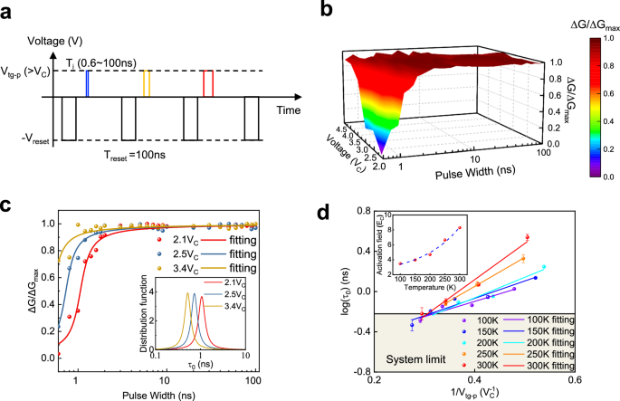 Fig. 2: Polarization switching kinetics in Td-WTe2.