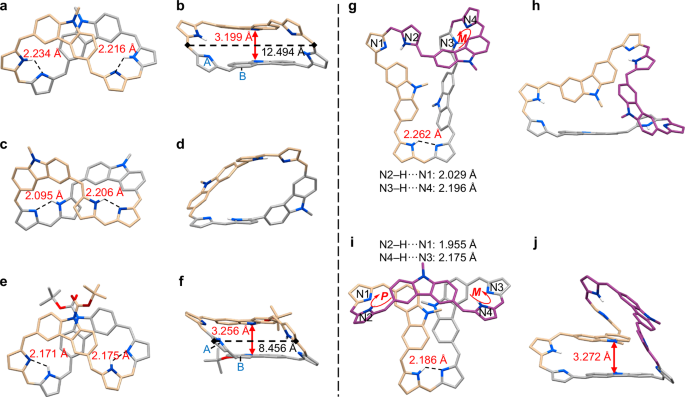 Fig. 4: Single-crystal X-ray diffraction structures of 6-1, 6-2C, 7, 8-1, and 9.
