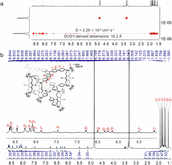 Fig. 5: NMR experiment of compound 7(OTf)12.