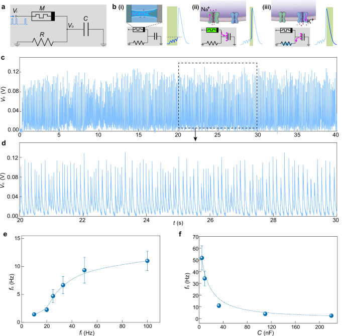 Fig. 2: Constructed artificial neurons and performance.