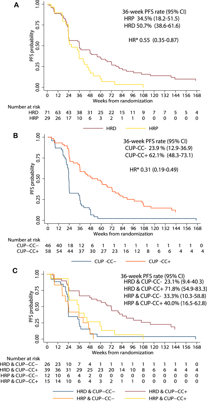 Fig. 4: Progression free survival in biomarker subgroups.