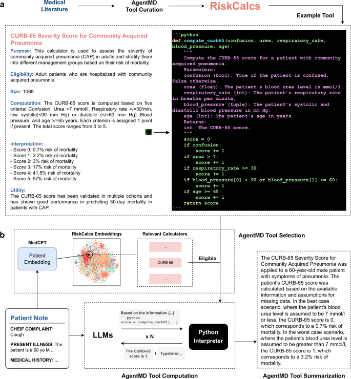 Fig. 1: Overview of AgentMD tool curation and using.