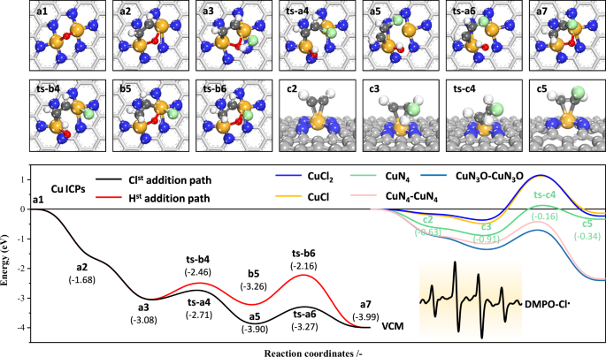 Fig. 7: Reaction profiles.