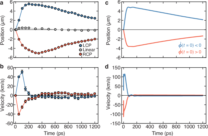 Fig. 4: Quantitative extraction of DW dynamics and comparison to simulation.