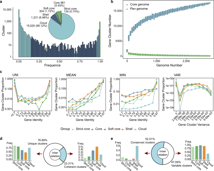 Fig. 5: Pan-genome analysis of 2794 Streptococcus suis strains using PGAP2.