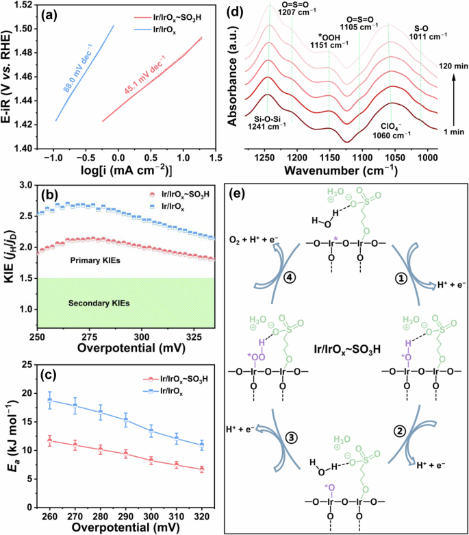 Fig. 4: OER-enhancing mechanism analysis.