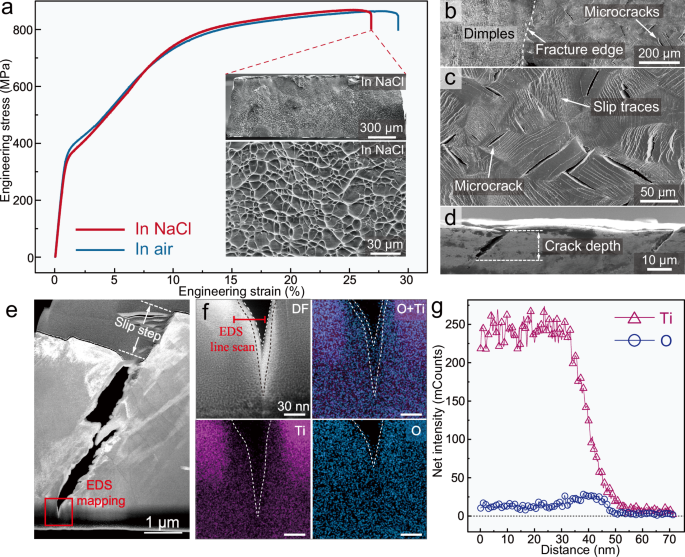 Fig. 5: SCC of the TiV-based alloy.
