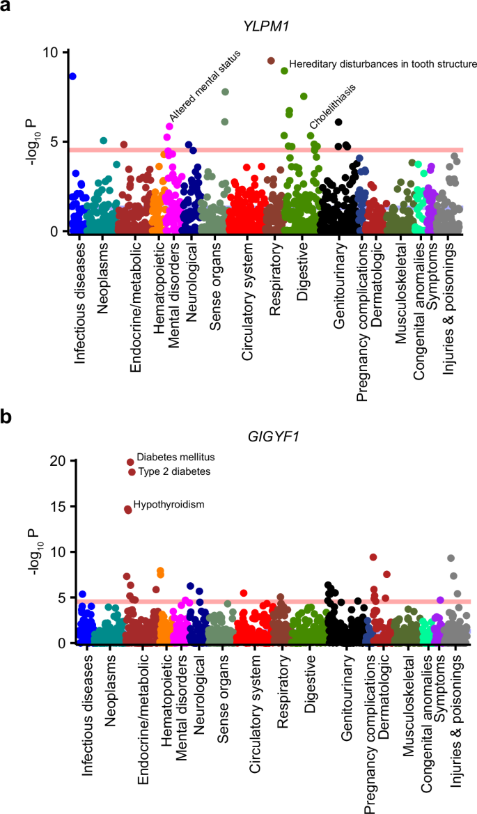 Fig. 4: Phenome-wide characterization of BMI-associated genes.