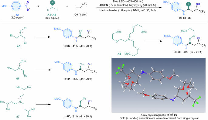 Fig. 5: Scope of tertiary alkylamines.