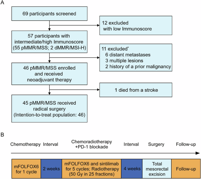 Fig. 1: The flowchart of trial and schedules of treatments.