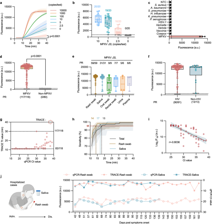 Fig. 3: Analytical and clinical characterization of the MPXV TRACE assay.