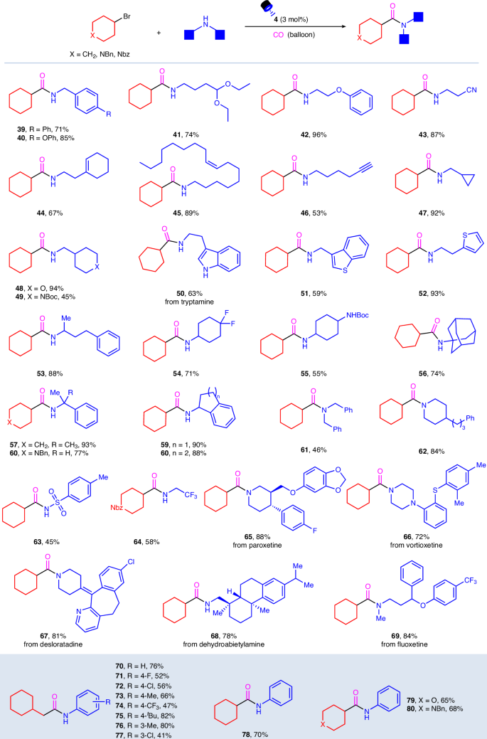 Fig. 6: The substrate scope of amines.