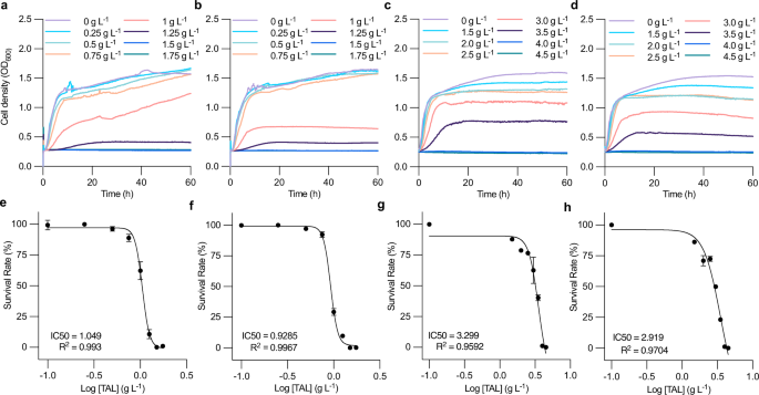 Fig. 5: TAL toxicity to E. coli in different media.