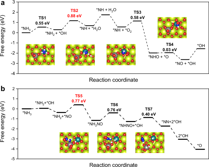 Fig. 5: DFT calculations on energy profiles.