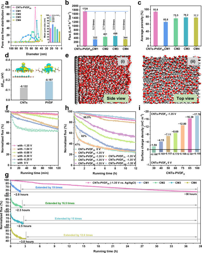 Fig. 3: Membrane performance evaluation.
