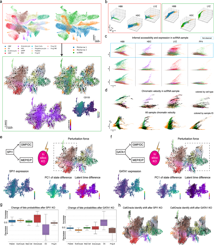 Fig. 7: Integration of two multi-omic HSPCs with one scRNA BMMC.