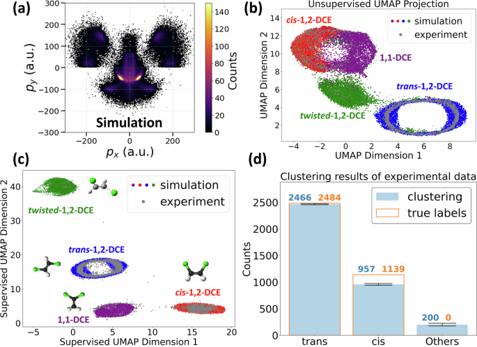 Fig. 6: Supervised UMAP classification of experimental CEI data.