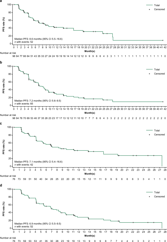 Fig. 3: Kaplan–Meier plots of PFS.