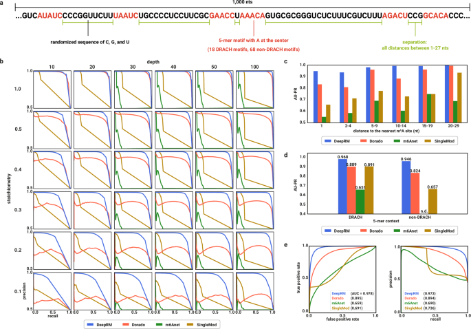 Fig. 5: Site-level and molecule-level evaluation using a synthetic ground truth dataset.