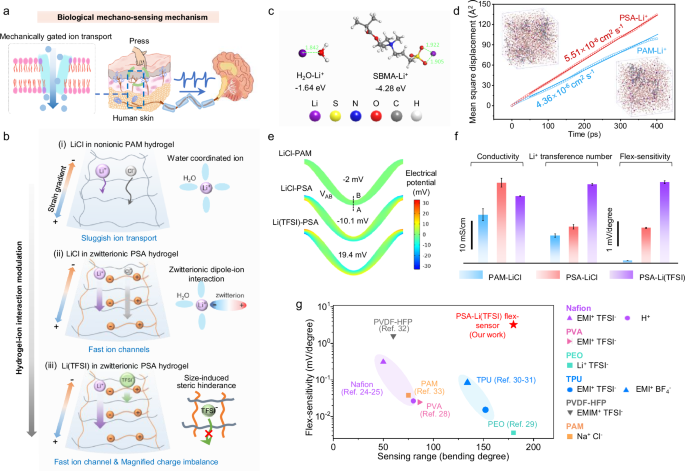 Fig. 1: The design of SPIM flex-sensor and the mechanism analysis of ultrahigh flex-sensitivity.