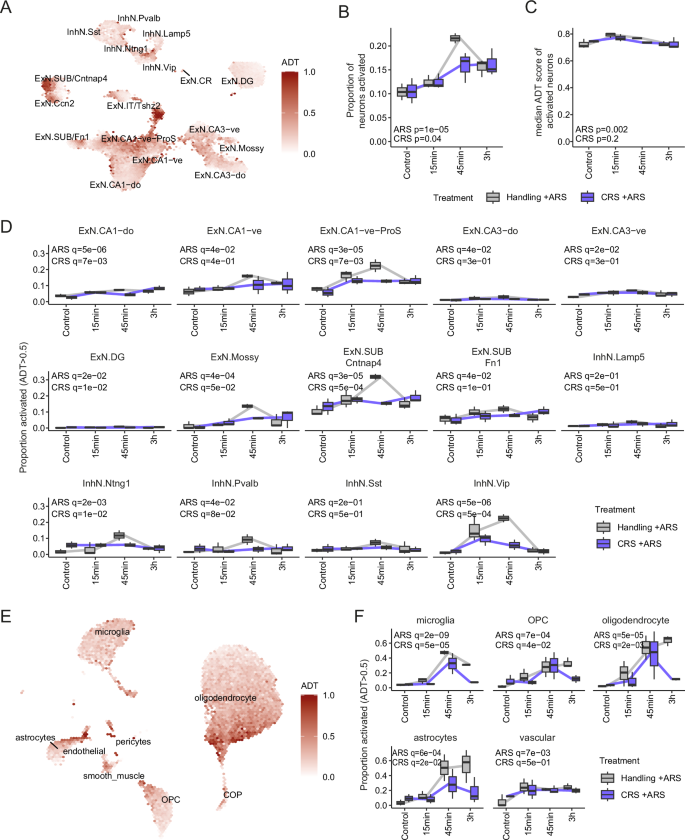 Fig. 7: Activity-dependent transcription across populations.