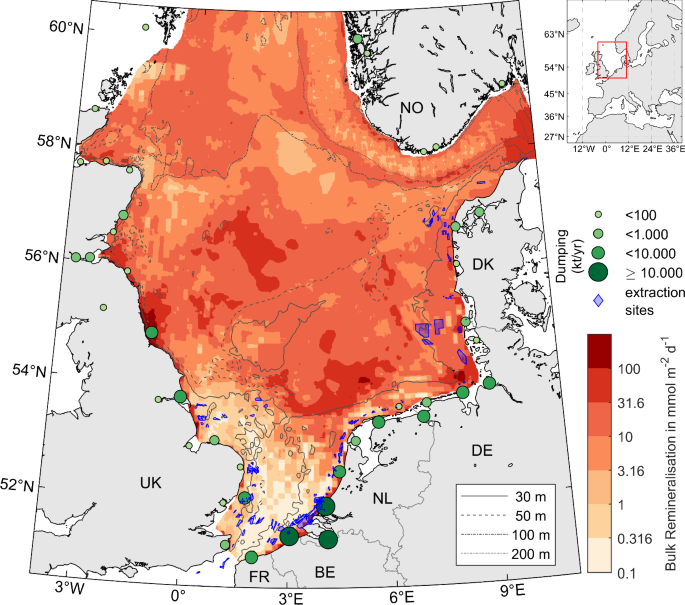 Dredging and dumping impact coastal fluxes of sediment and organic carbon in the North Sea