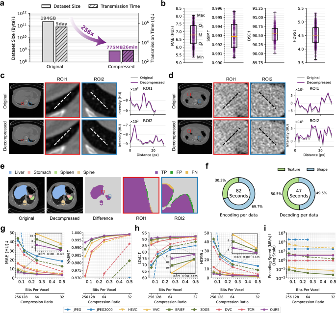 Fig. 2: DeepSTD achieved high efficiency CT data compression, demonstrated on the CTSpine1K18 dataset.