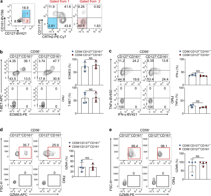 Fig. 5: CD161− ILC1s in the PB of HDs.