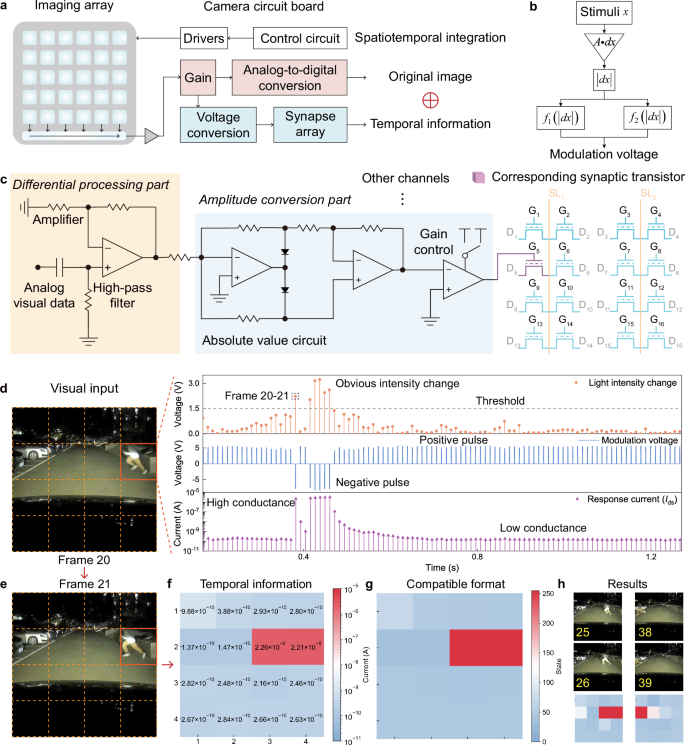 Fig. 3: Imaging system architecture and temporal information extraction.