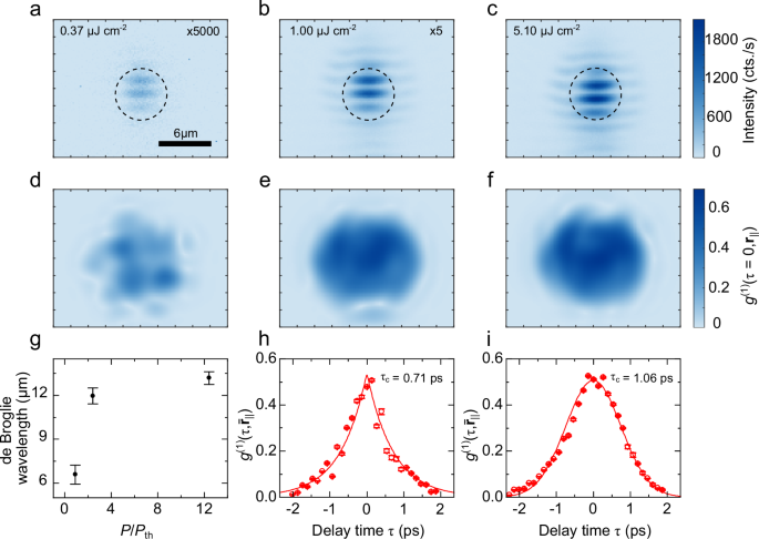 Fig. 3: Spatial and temporal coherence measurements.